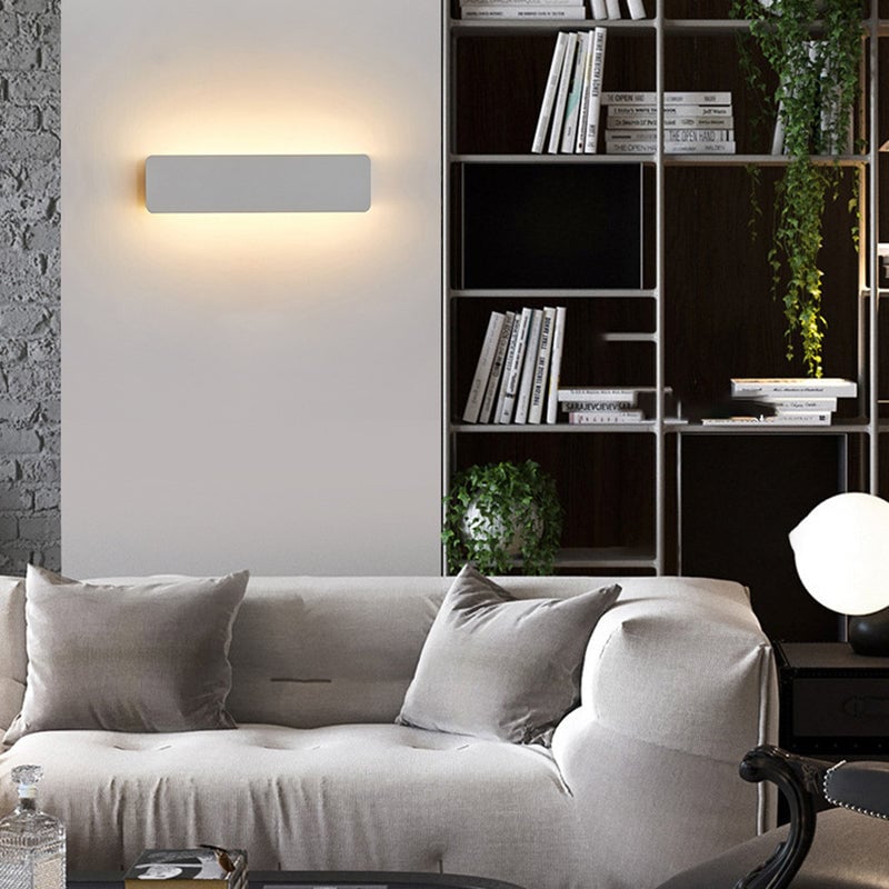 Orr LED Metal Indoor Wall Lamp Rotatable, White - Lumpaz