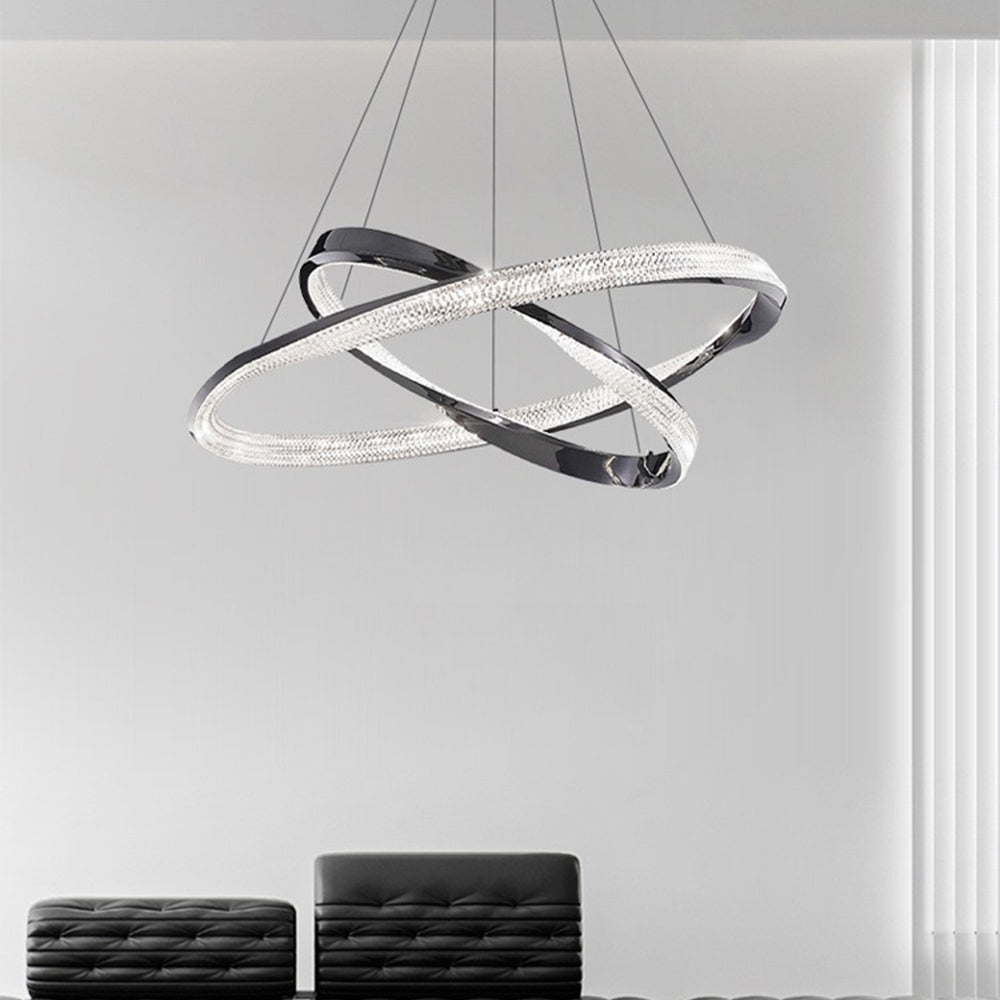 Kirsten Pendant Light, Aluminium & Arcylic, 1/2 Rings, 2 Color - Lumpaz