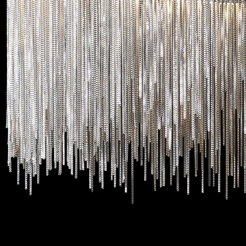 Colon Wall Lamp Decorative/Modern, Tassel Chain, Silver, Living Room - Lumpaz