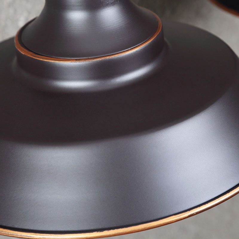 Alessio Retro Bowl-shaped Cast Metal Wall Lamp, Black - Lumpaz