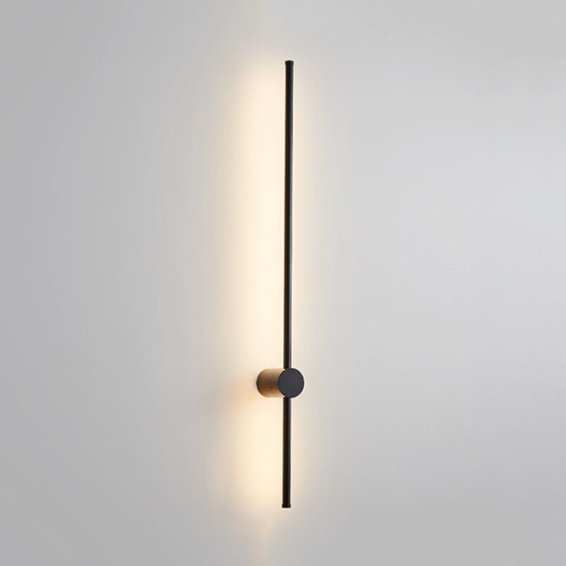 Edge Minimalist Rotatable Linear Outdoor Wall Lamp Black Corridor - Lumpaz