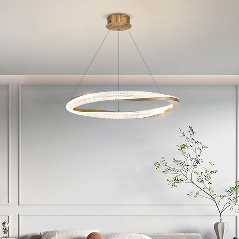 Kirsten Pendant Light, Aluminium & Arcylic, 1/2 Rings, 2 Color - Lumpaz