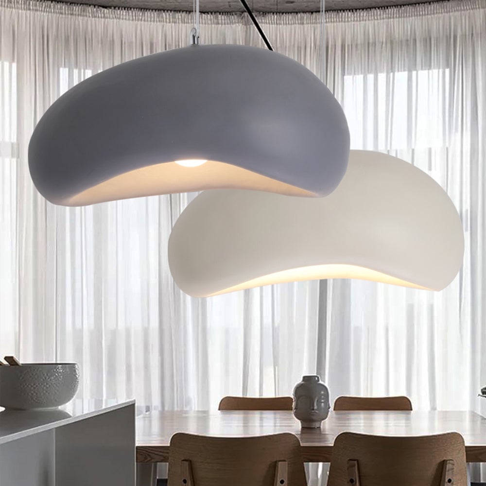 Byers Wabi Sabi Bread Shape Resin Pendant Light, 4 Color - Lumpaz