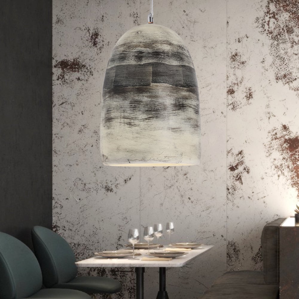 Zaid Rock Art Deco Pendant Light, 3 Color - Lumpaz