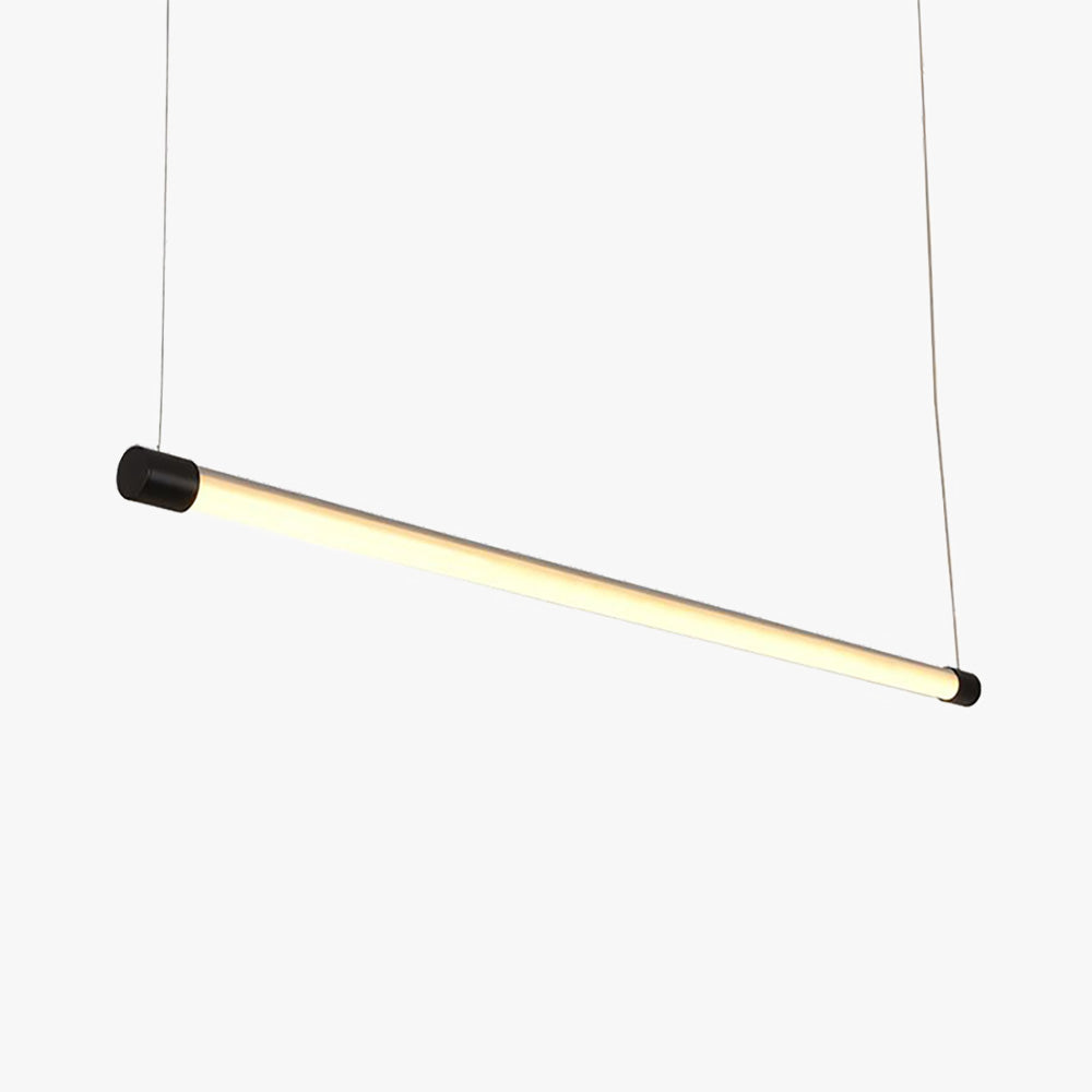 Edge Minimalist Linear Office Pendant Light Black/Silver - Lumpaz