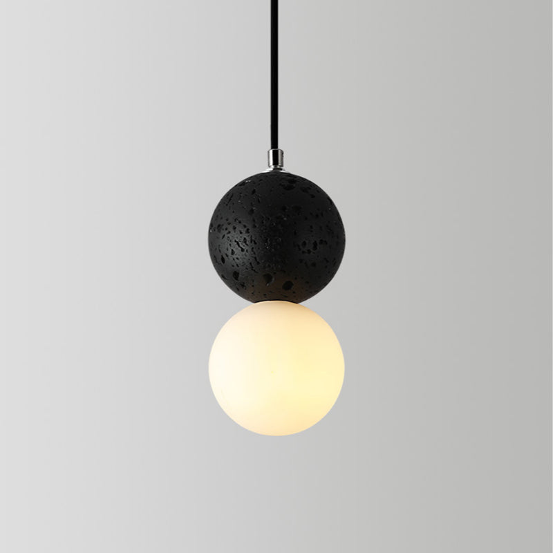 Valentina Single Globe Colorful Pendant Light, Dolomite, LED - Lumpaz
