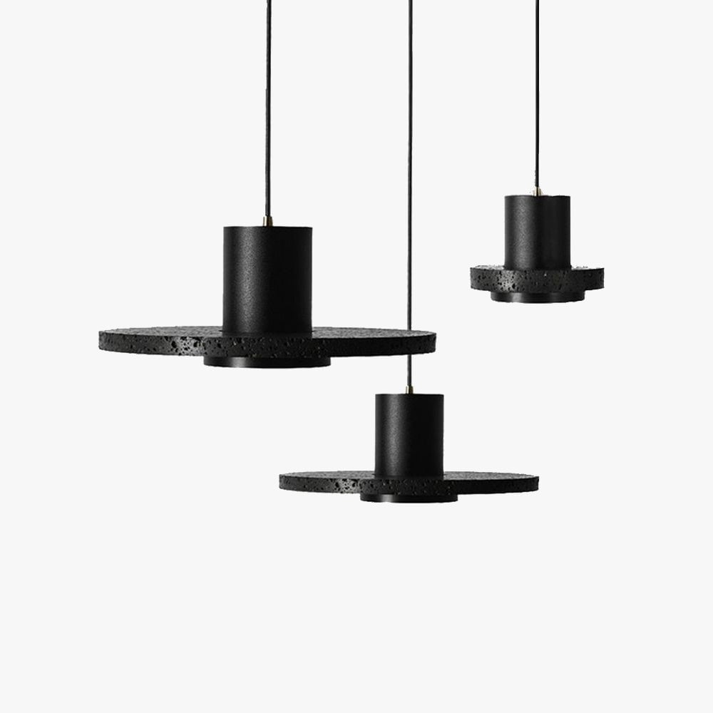 Zaid Black Designer Post-Modern Pendant Light - Lumpaz