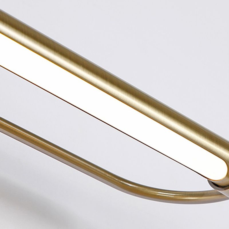 Leigh Modern Linear Metal Vanity Wall Lamp, Gold - Lumpaz