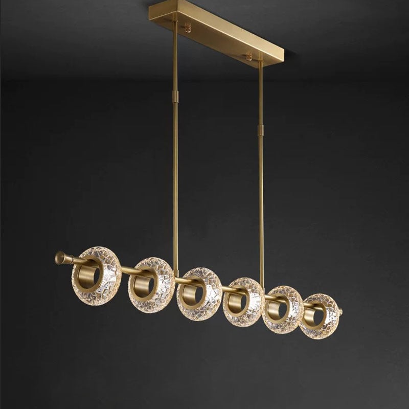 Marilyn Modern Luxury metal/Glass Pendant Light, Gold - Lumpaz