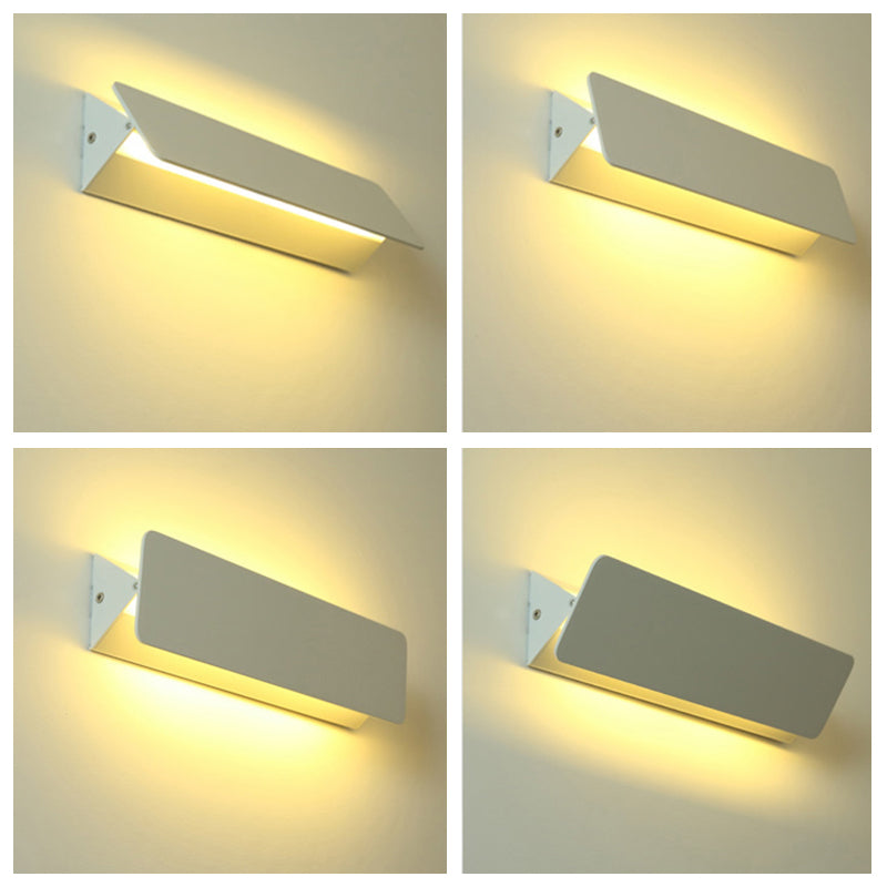 Orr LED Metal Indoor Wall Lamp Rotatable, White - Lumpaz