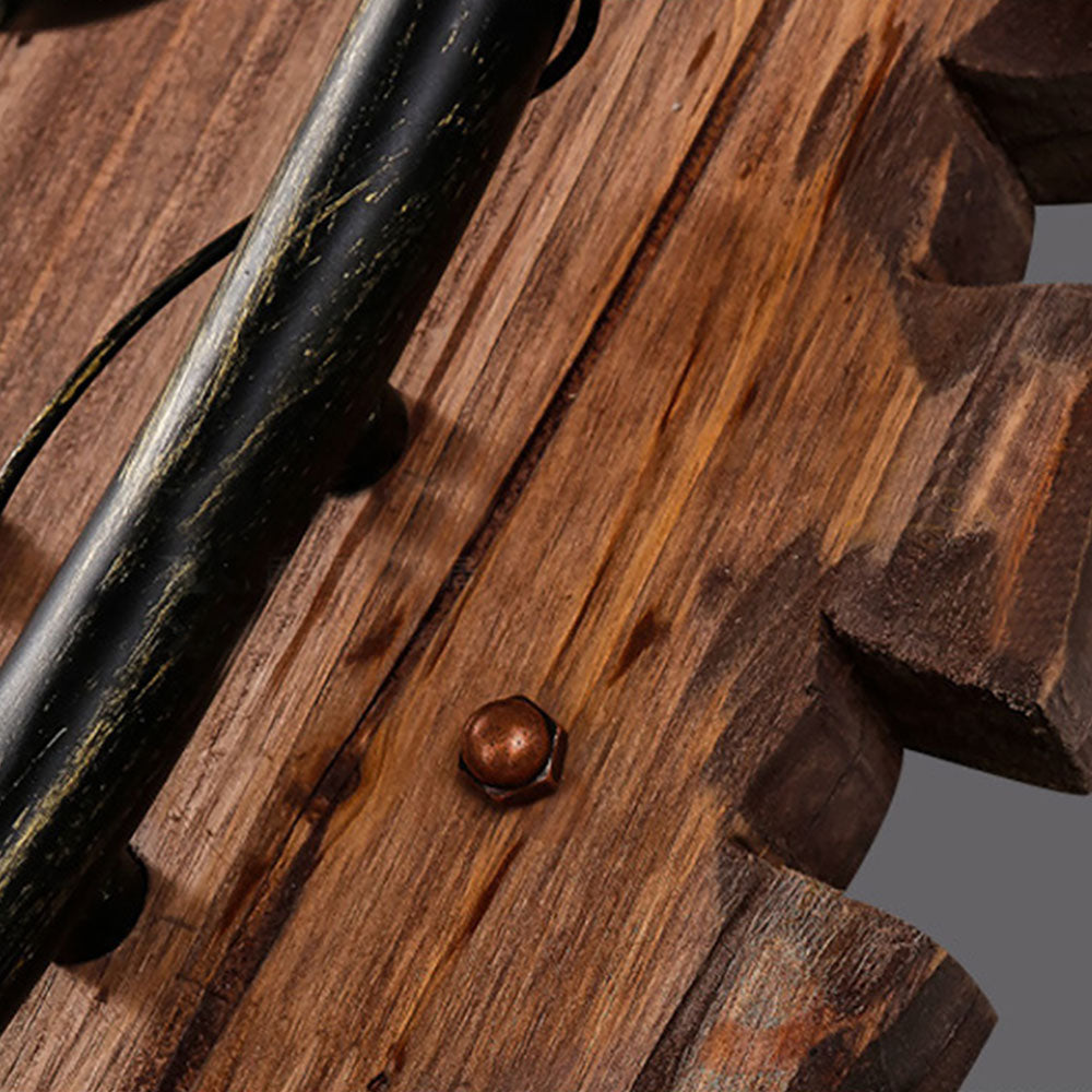 Austin Wall Lamp Fish Shape Vintage, Wood/Metal, Bedroom - Lumpaz