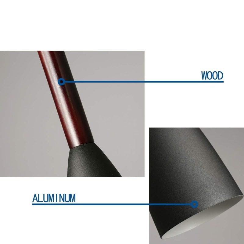 Morandi Kitchen Island Pendant Light Cluster, Wood/Metal - Lumpaz