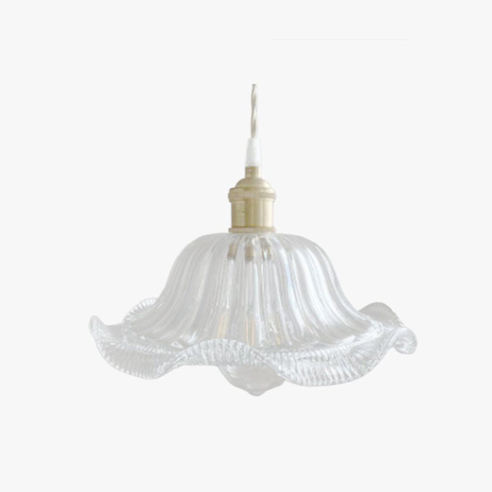 Hailie Art Deco Blown Brass & Glass Pendant Light, 7 Styles - Lumpaz