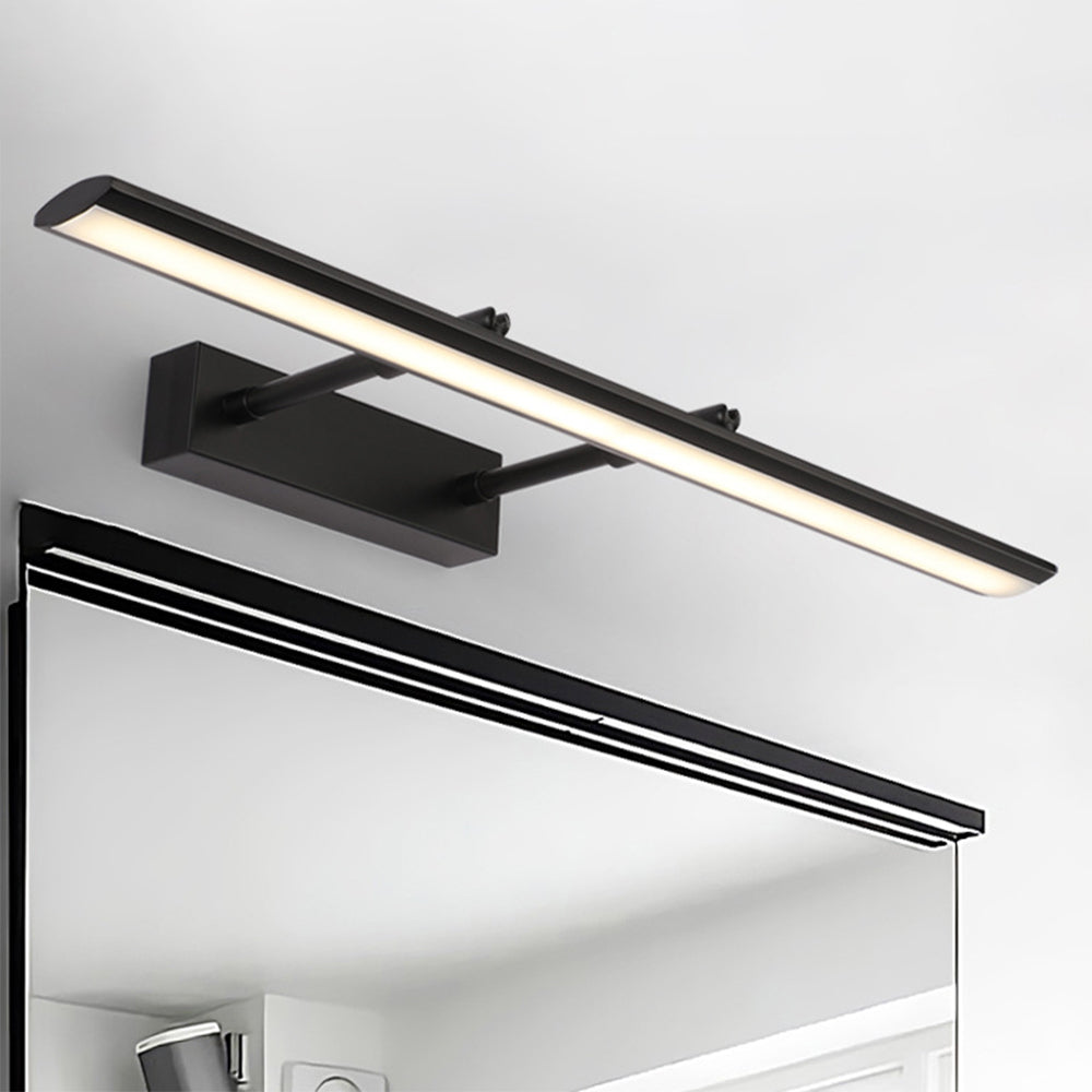 Leigh Modern Rectangular Wall Lamp,Black/Silver - Lumpaz