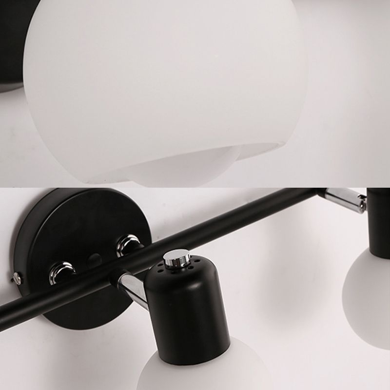 Valentina Vanity Glass Art Wall Lamp, Glass/Metal - Lumpaz