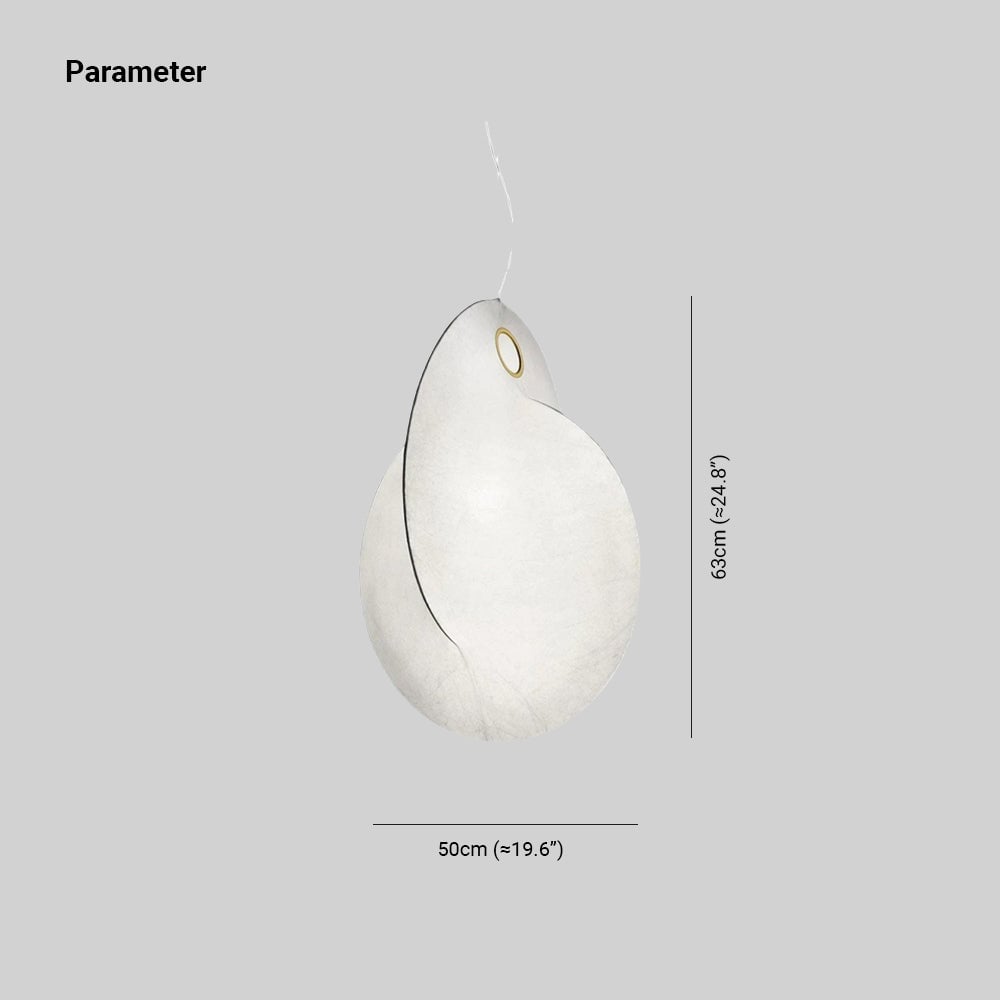 Renée Pendant Light, Fabric, 19.6" - Lumpaz