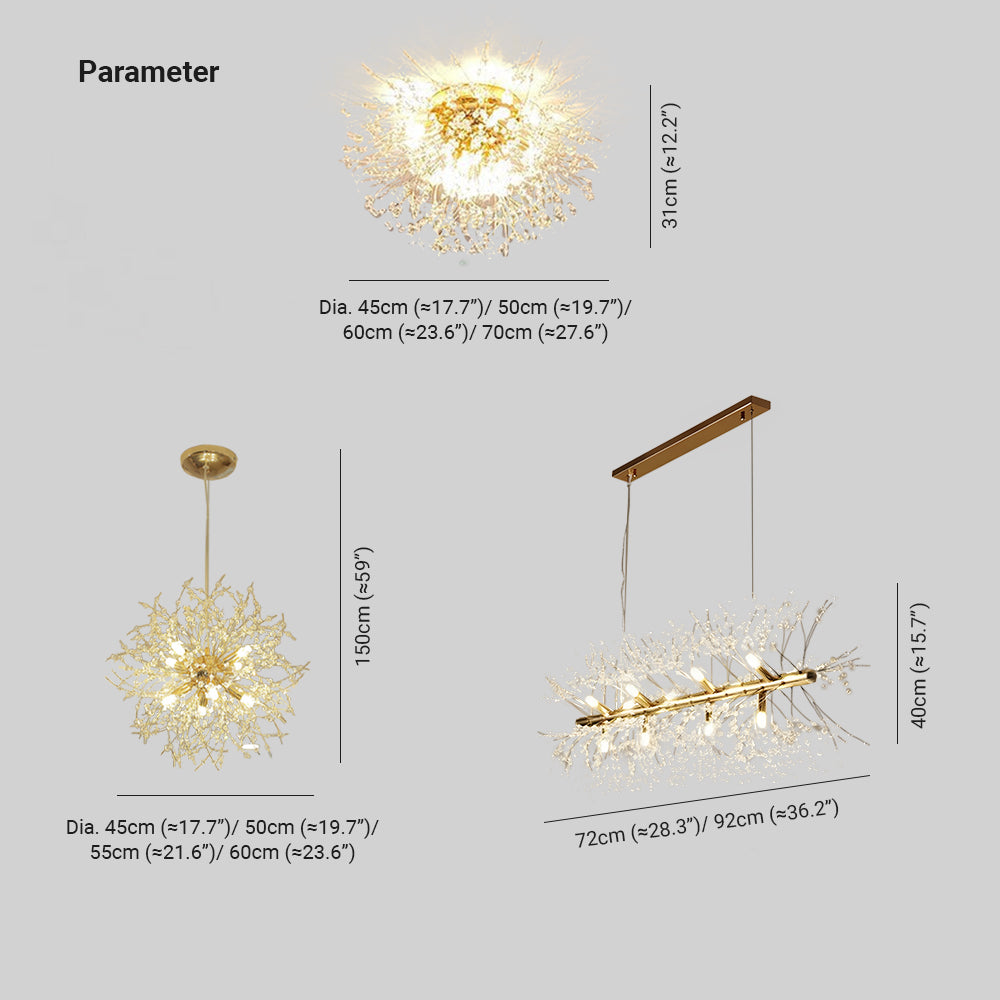 Lili Vintage Pendant Light Dandelion - Lumpaz