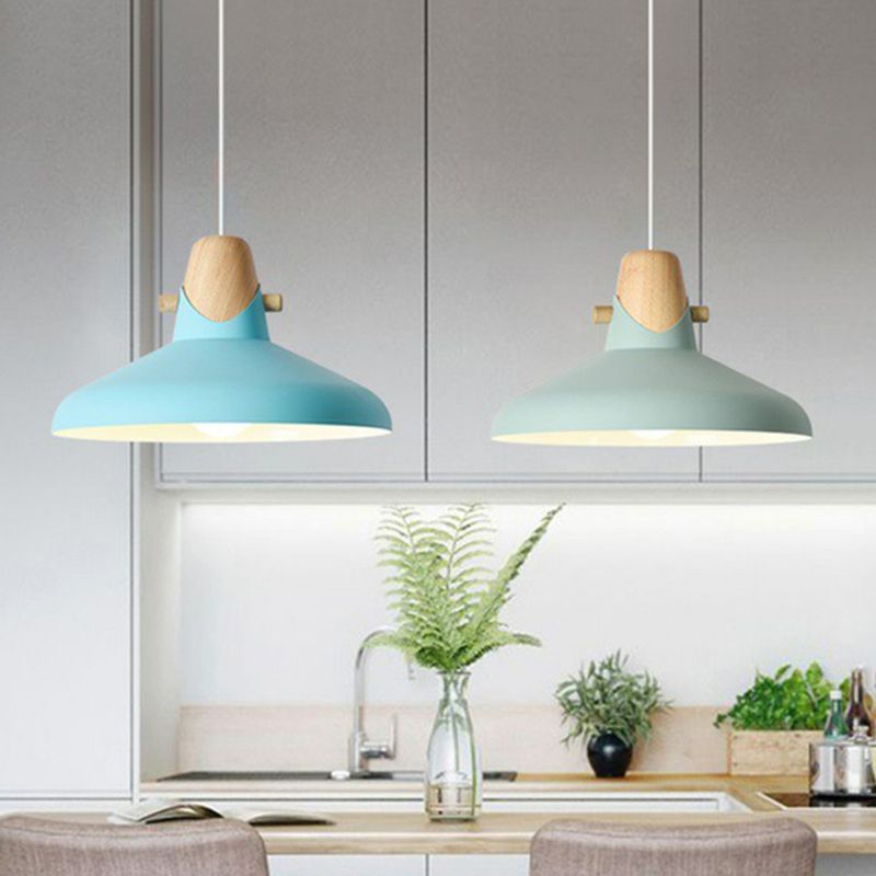 Morandi Nordic Dome Metal Pendant Light, Bule/Green/Pink - Lumpaz