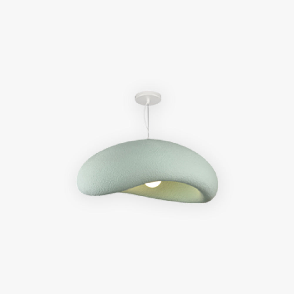 Byers Minimalist Cobblestone Shape Pendant Light, Blue/Gray - Lumpaz