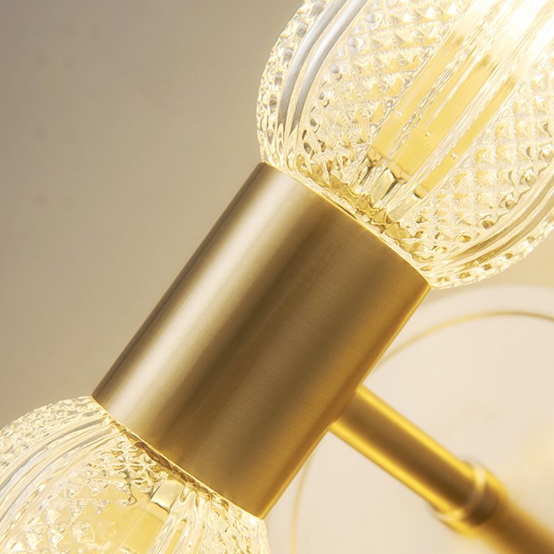 Hailie Luxury Globe Glass Vanity Wall Lamp, 2 Light, Bedroom - Lumpaz