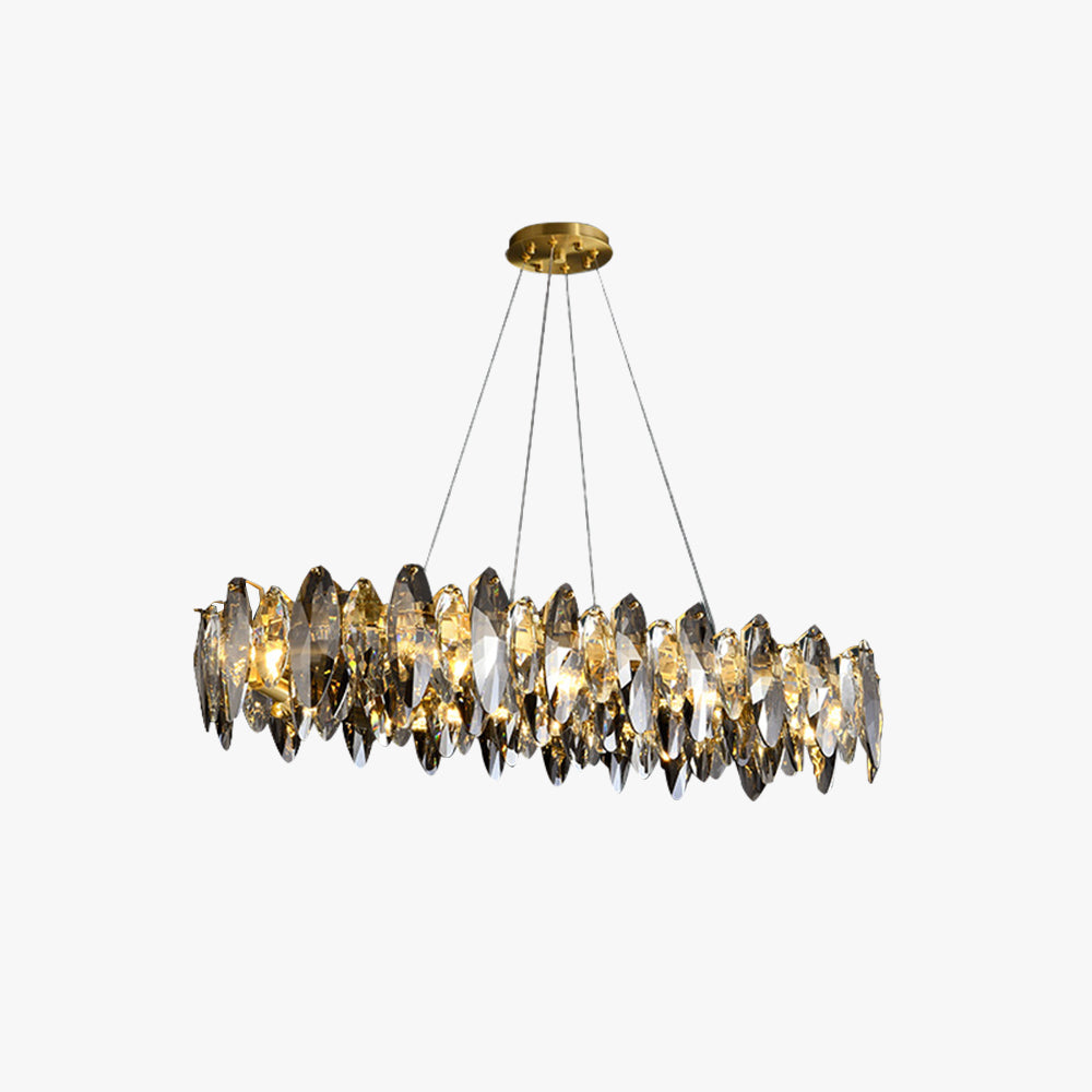 Marilyn Modern Annular Metal Pendant Light,Gold - Lumpaz