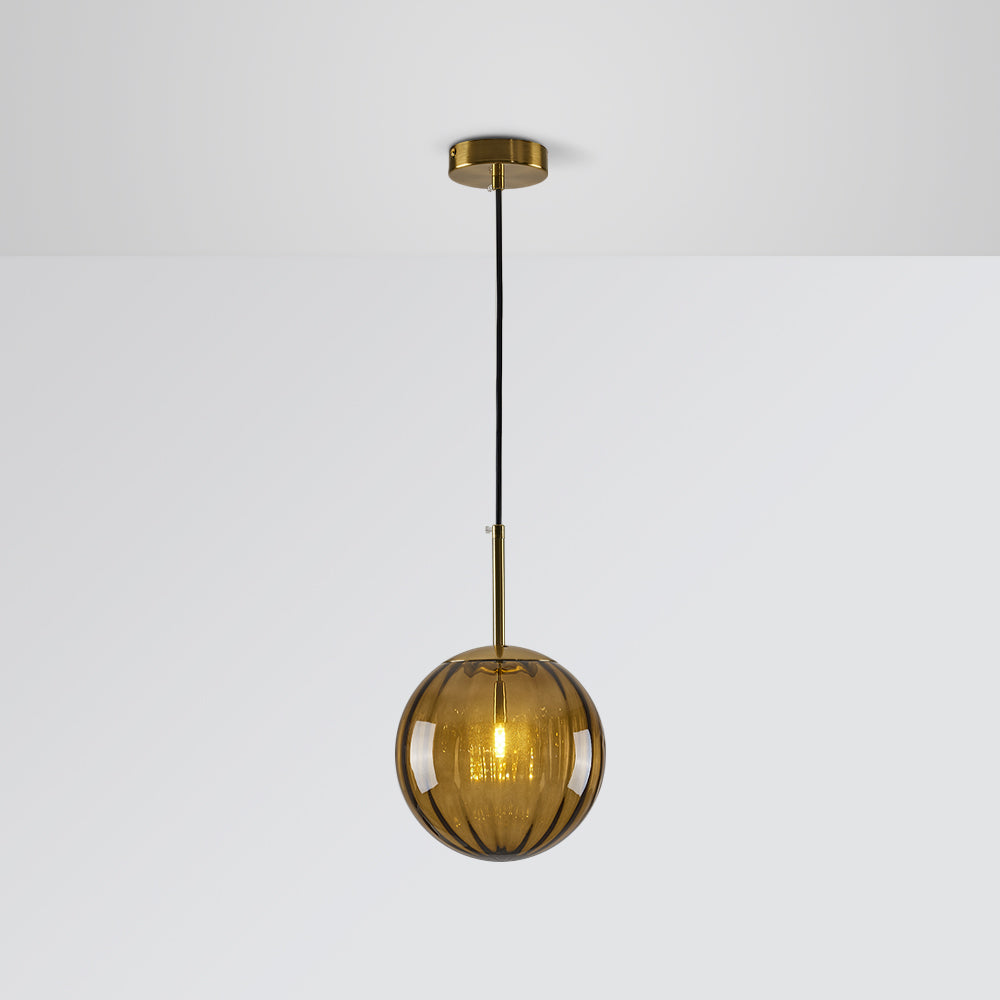 Hailie Modern Pendant Light Clear Bubble Gradient, Glass - Lumpaz