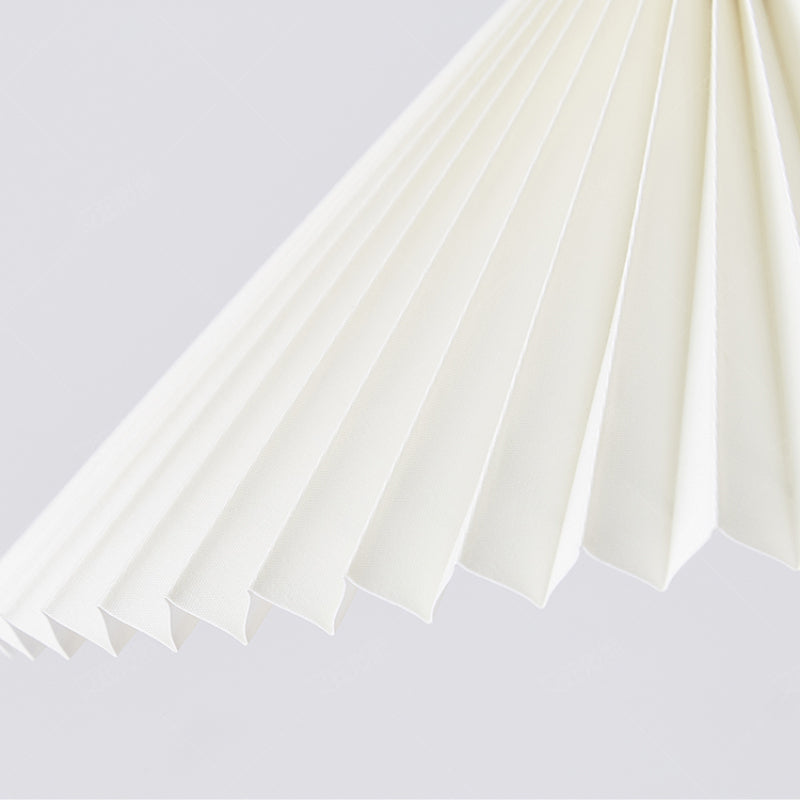 Ozawa Pendant Light Umbrella Shape Art, Wood, White, Bedroom - Lumpaz