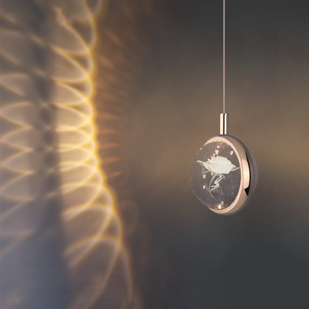 Kady Modern LED Pendant Light Crystal/Metal Living Room/Bedroom - Lumpaz