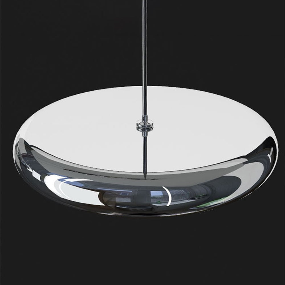 Welsh Minimalist Circular Metal Pendant Light,Silver/Gold/Rose Gold - Lumpaz
