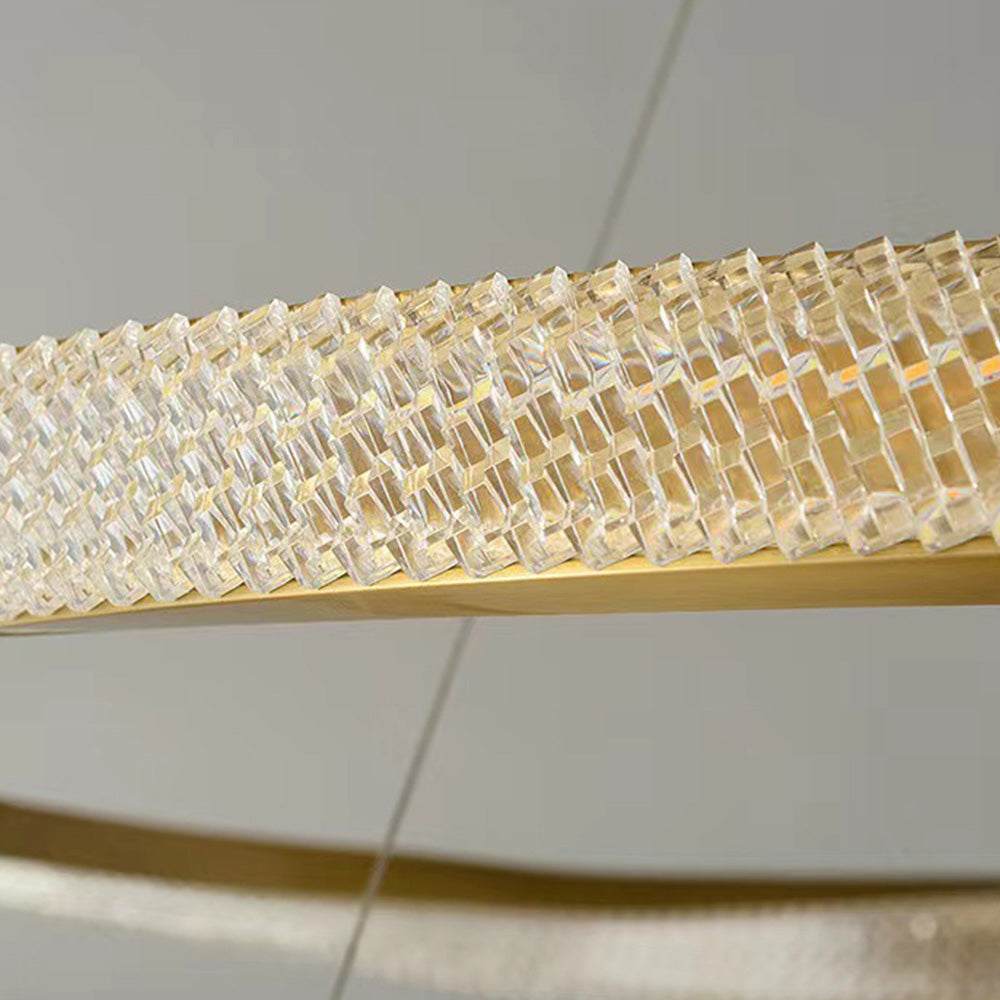 Kirsten Pendant Light, Aluminium & Arcylic, 1/2 Rings, 2 Color - Lumpaz