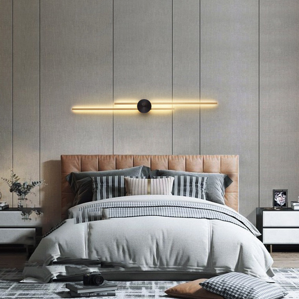 Alana Modern Linear 2 Color Metal Wall Lamp - Lumpaz