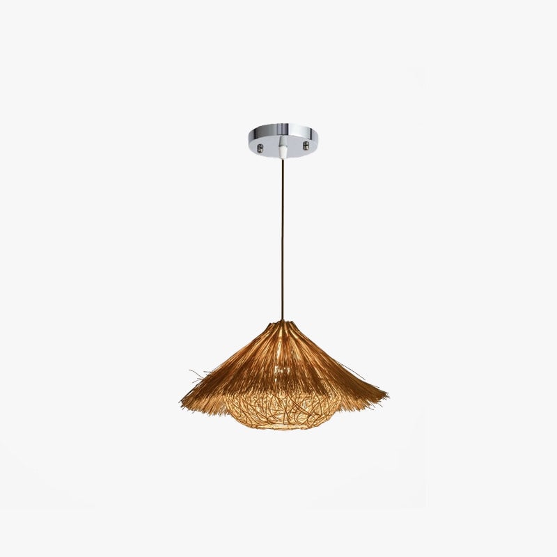 Muto Hand-Woven Rattan Modelling Pendant Light - Lumpaz