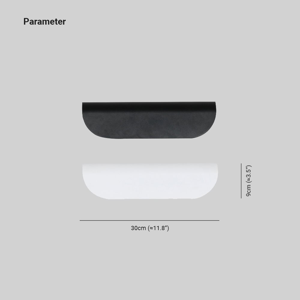 Orr Modern Outdoor Wall Lighting, Waterproof, Curved, Black & White - Lumpaz