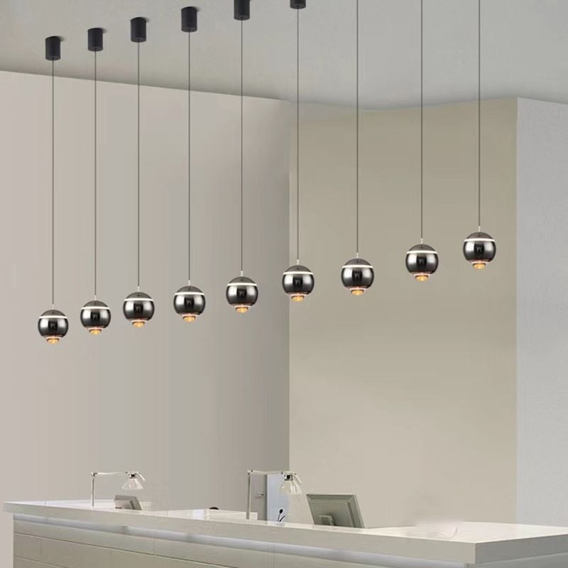 Valentina Modern Round LED Pendant Light, Kitchen Island - Lumpaz