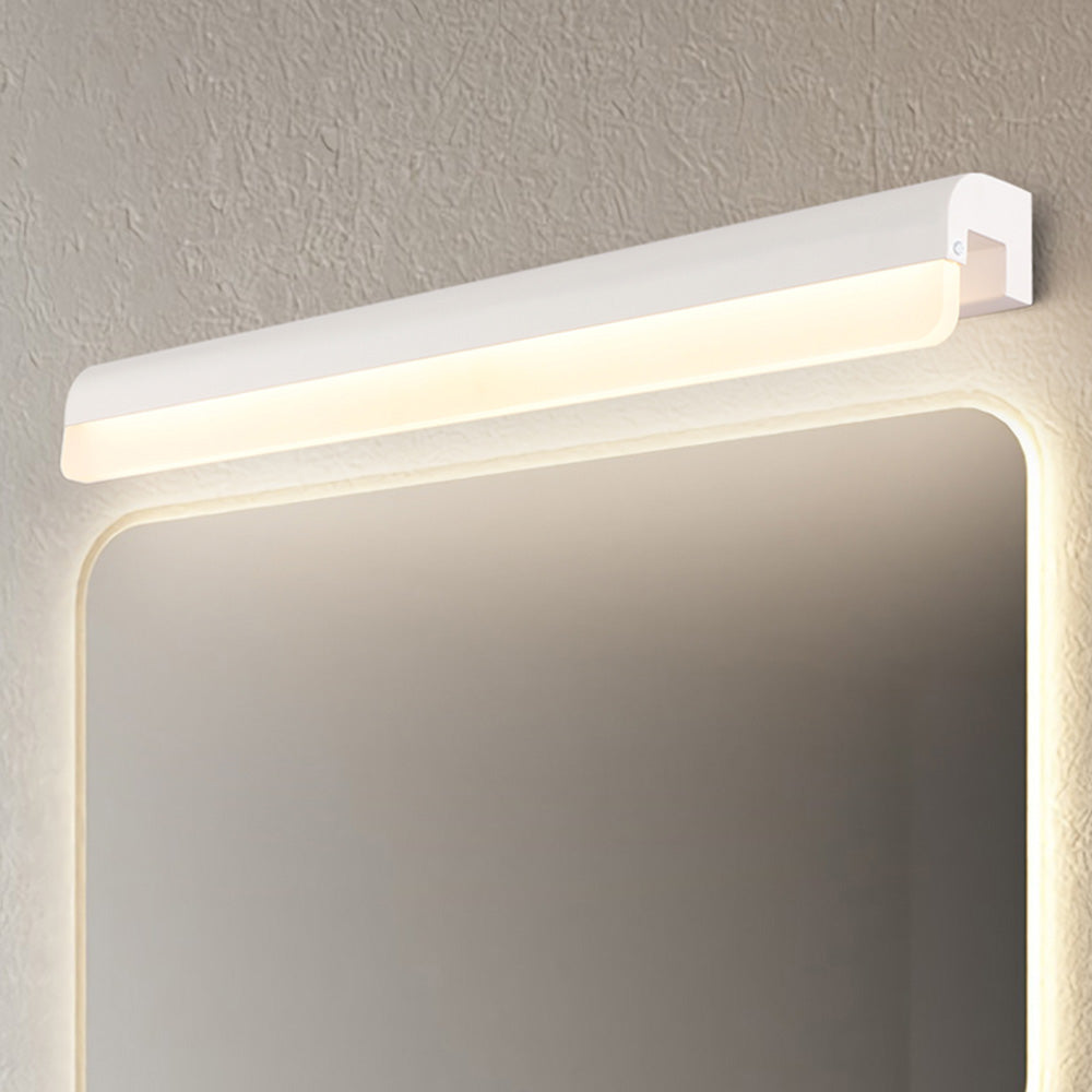 Edge Minimalist Mirror Front Vanity Wall Lamp, Black/White - Lumpaz