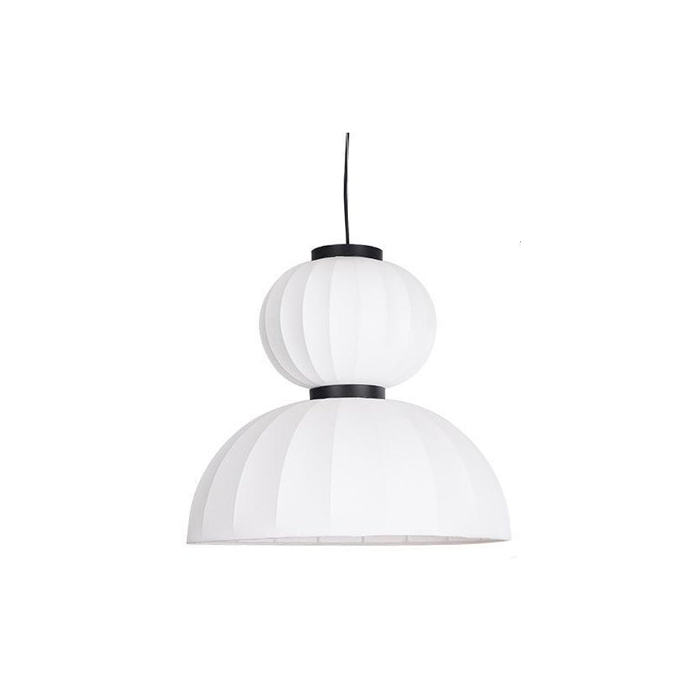 Renée Modern Artificial Silk Pendant Light, White, 3 Style - Lumpaz