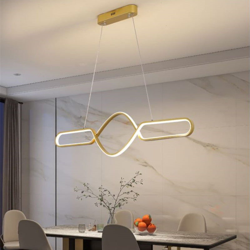 Bouvet Nordic Geometric Cross-Linear Pendant Light - Lumpaz