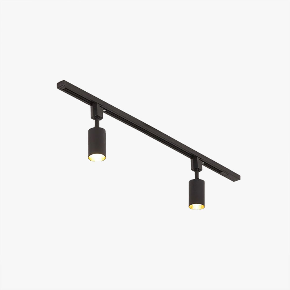 Freja Modern LED Metal Track Spotlight Black/White Living Room - Lumpaz