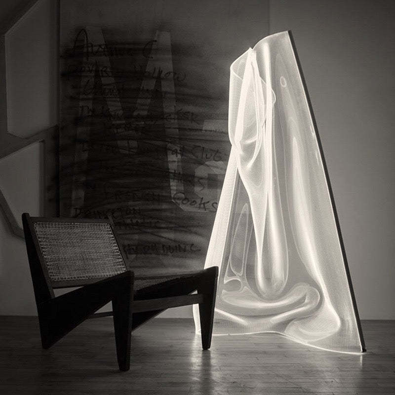 Salgado Modern LED Floor Lamp Metal/Acrylic Living Room/Bedroom - Lumpaz