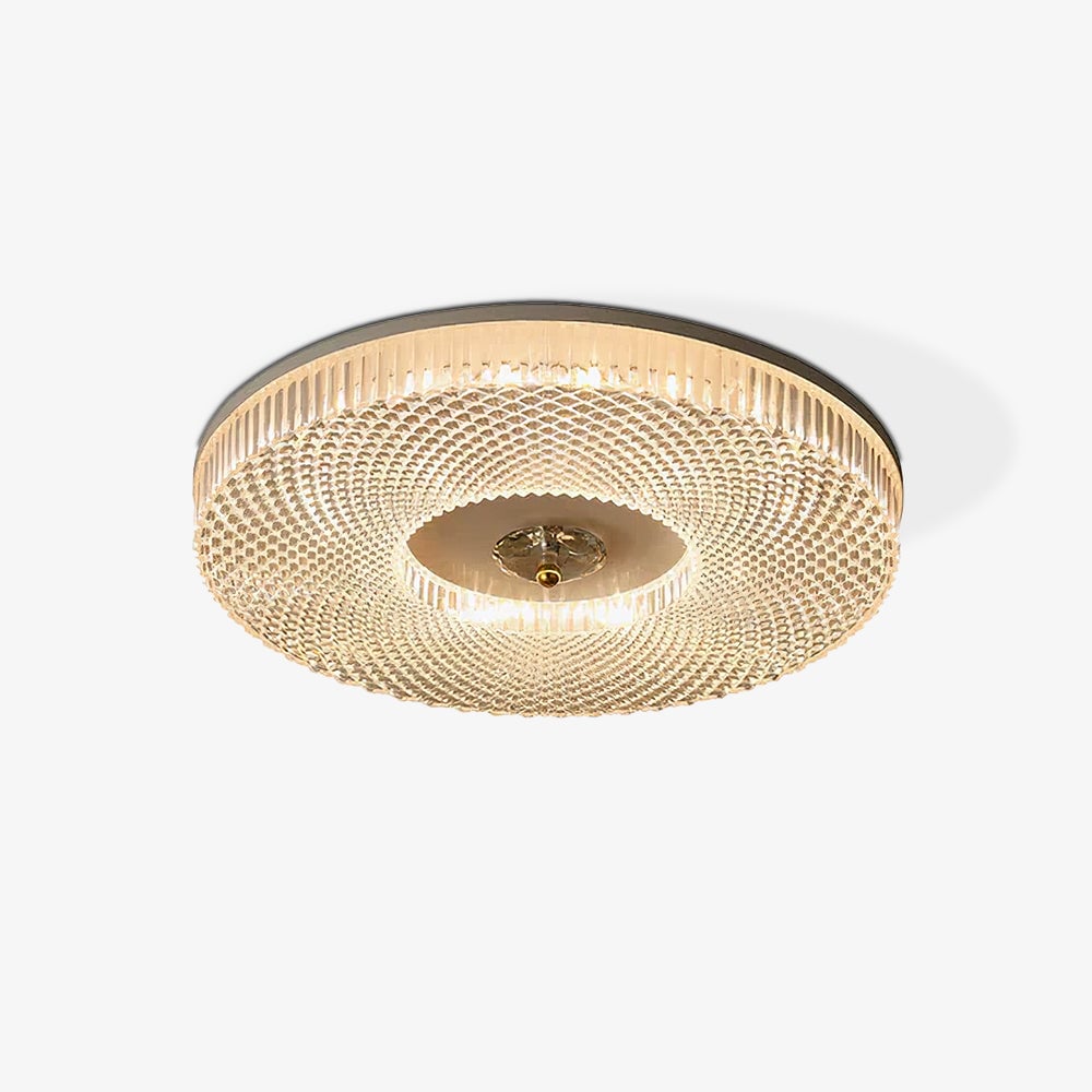 Marliyn Modern Round LED Flush Mount Ceiling Light White/Gold/Black Bedroom - Lumpaz