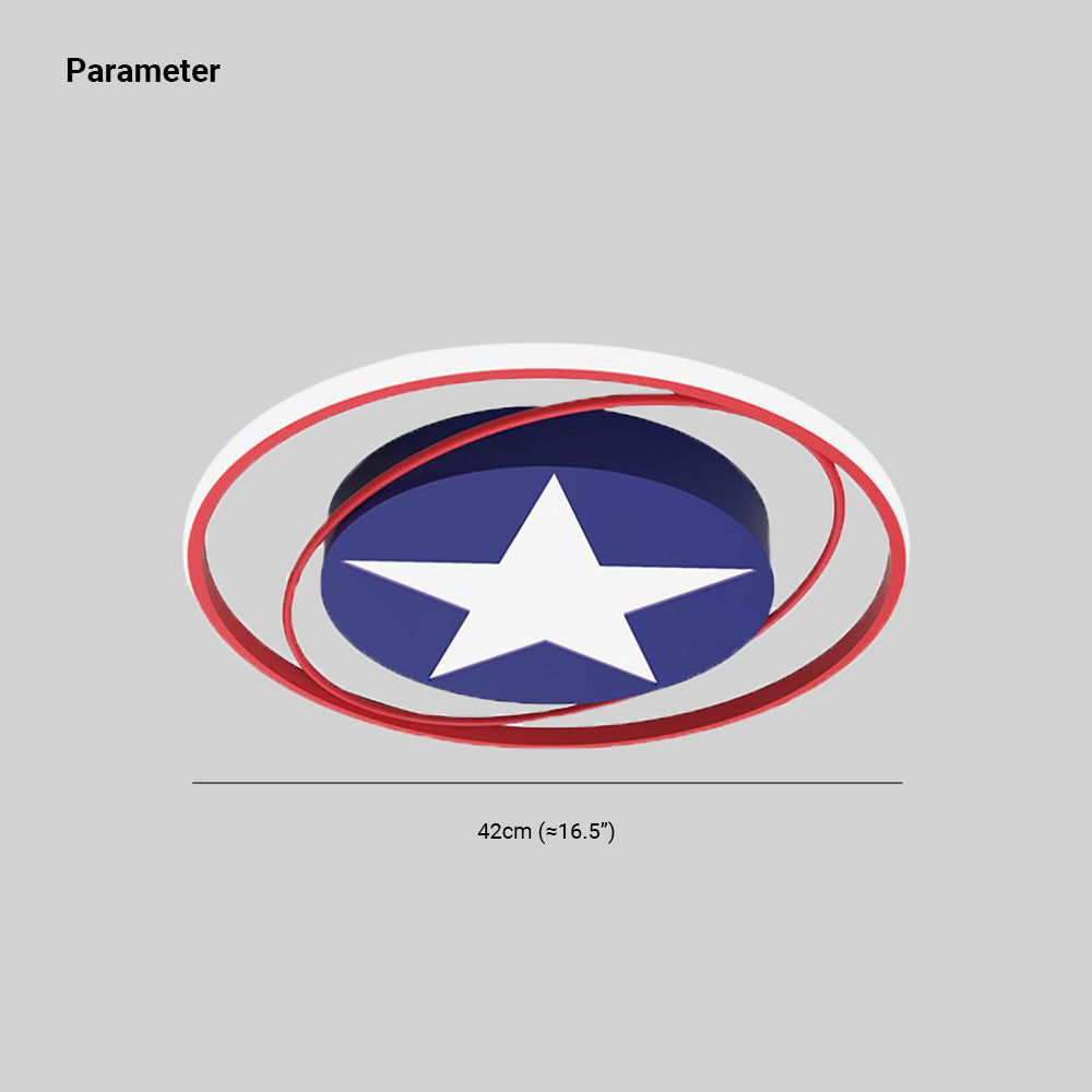 Modern Orbit Round LED Flush Mount Ceiling Light - Lumpaz