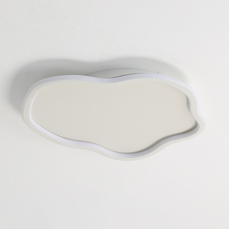 Quinn Modern Metal/Acrylic Flush Mount Ceiling Lights, White/Black - Lumpaz