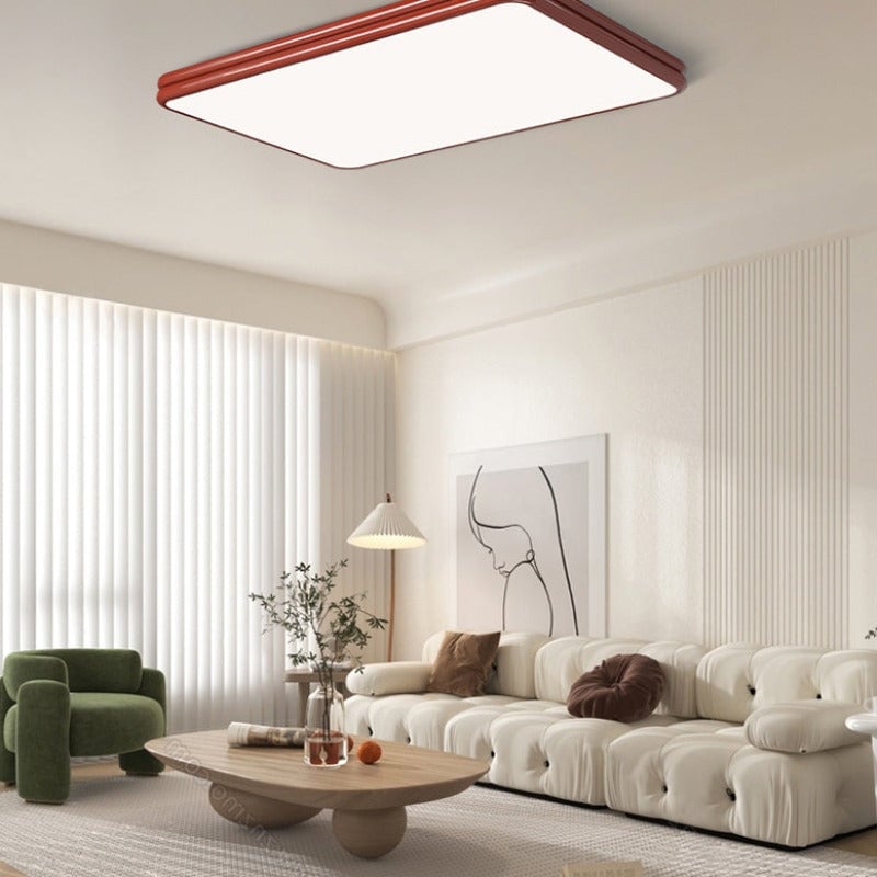 Valentina Retro LED Ceiling Lamp Red/Yellow Metal/Acrylic Living Room - Lumpaz