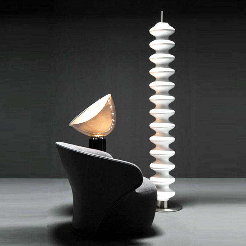 Salgado Modern Candy Metal /Glass Floor Lamp White Living Room - Lumpaz