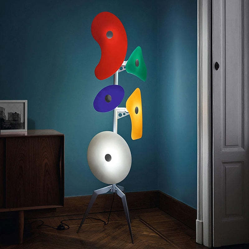 Morandi Floor Lamp Modern, ABS/Metal, Colorful, Living Room - Lumpaz