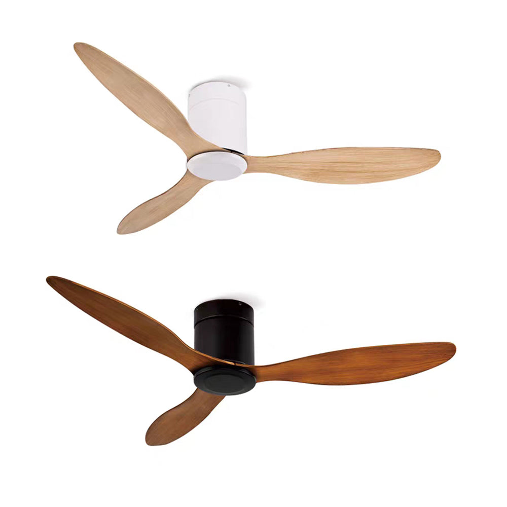Walters Minimalist 3-Blade DC Ceiling Fan, White & Black, 51'' - Lumpaz