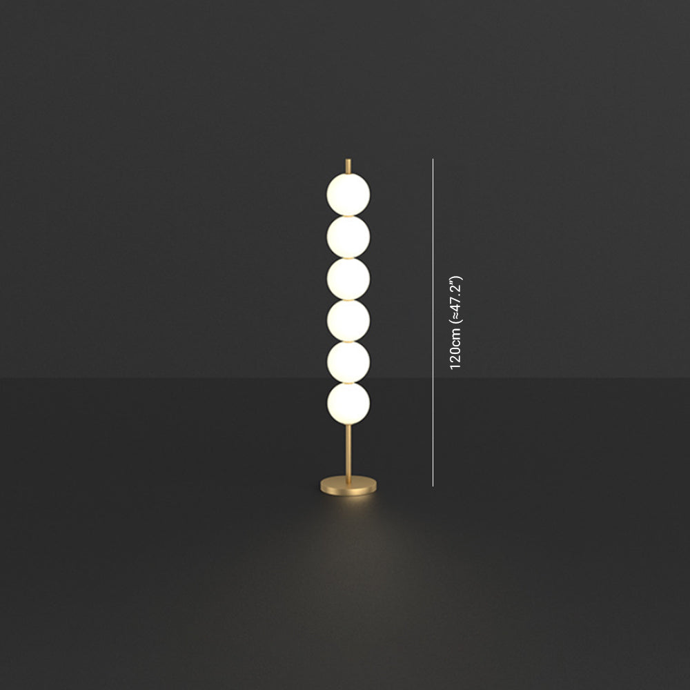Valentina Modern Candy Acrylic/etal Floor Lamp, Brass - Lumpaz