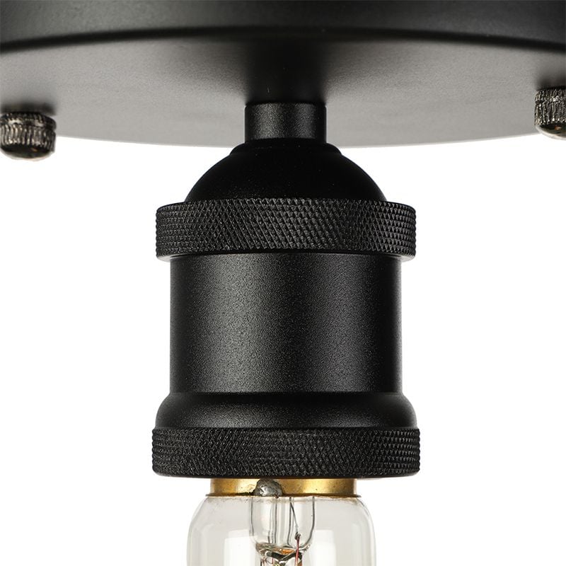 Alessio Retro Vintage Bulb Semi-Flush Mount Ceiling Light - Lumpaz