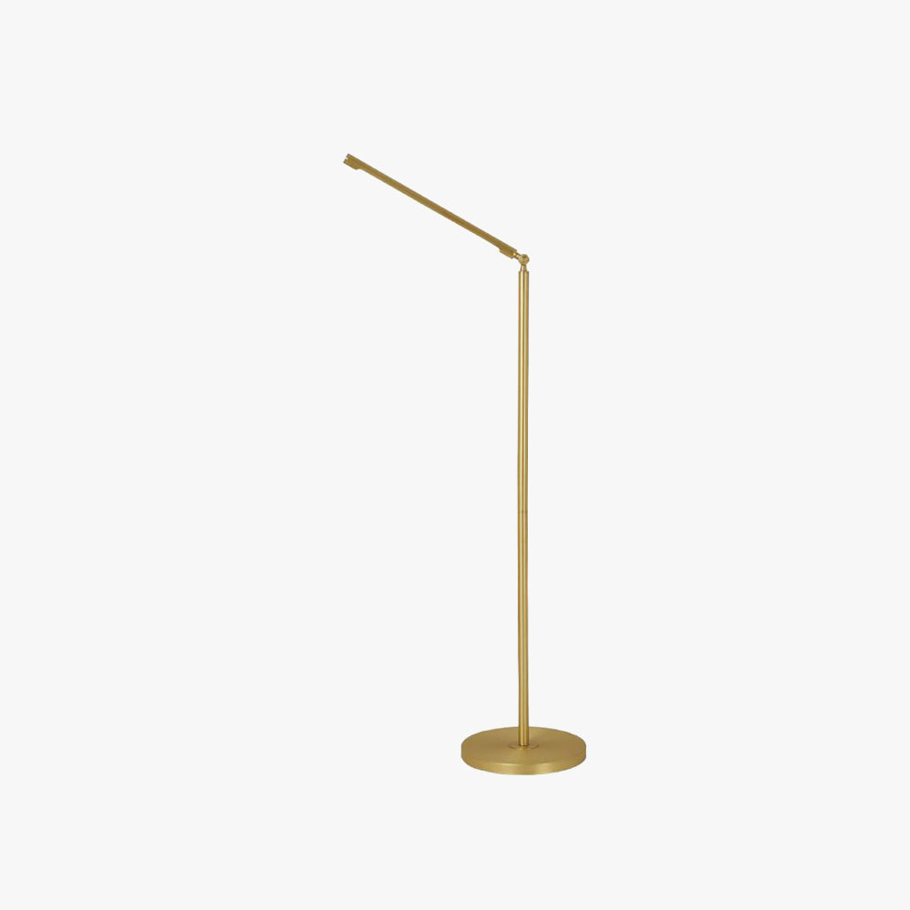 Edge Modern Linear Metal Acrylic Floor Lamp,Gold - Lumpaz