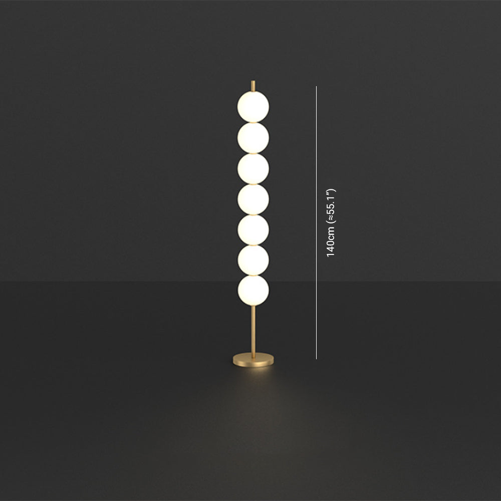 Valentina Modern Candy Acrylic/etal Floor Lamp, Brass - Lumpaz